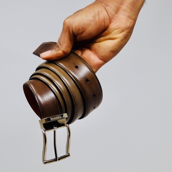 Santoni NIB Front Buckle Belt